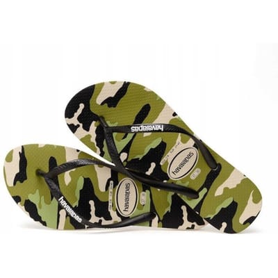 aK52 KINDER FLIP-FLOP CAMO HAVAIANAS 33/34 black