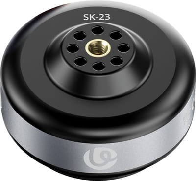 Ulanzi SK-23 Elektrische Zuignap - met 1/4" Schroef en 1 kg Zuigkracht - Lichtgewicht 56g voor Camera's & Smartphones - Aluminium en Kunststof - Zwart
