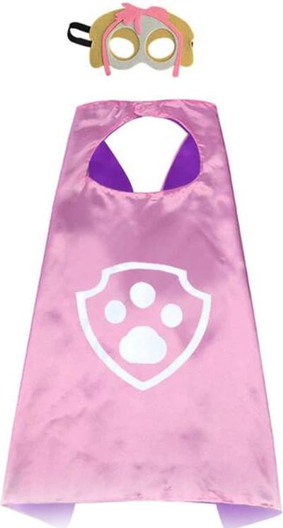 Joya Kids® - Sky Verkleedset | High Way Patrol Cape Sky | Carnavalskleding kinderen | Kostuum | Verkleedpak Kind | Paw Pak | Verkleedkleding | Masker | kostuum