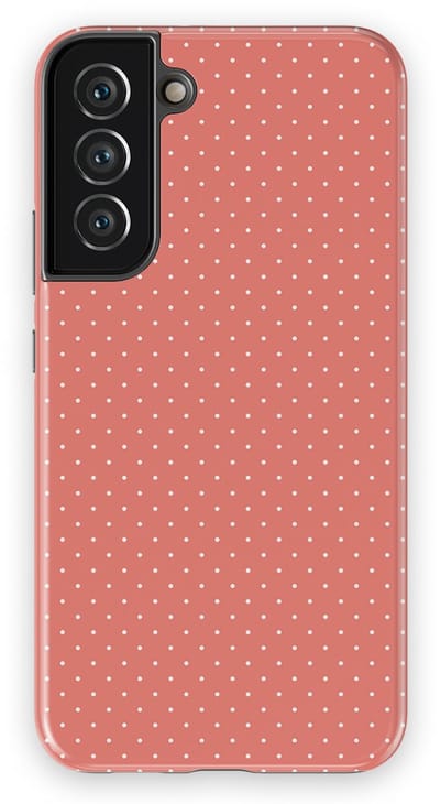 Micro Dots Tough Hoesje Samsung Galaxy S22 Plus | Geschikt Voor Mag | Stippen Motief Backcover Samsung Galaxy S22 Plus Soft Coral