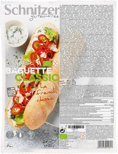 Schnitzer Baguette Classic Bio 360 gr