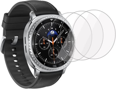 3x Folie Screenprotector Geschikt voor Samsung Galaxy Watch 8 Classic - Screenprotector - Beschermglas Folie