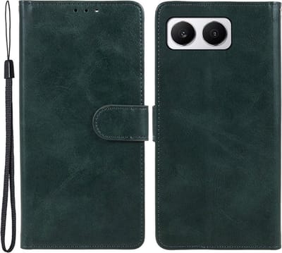 Coverup Hoesje - Geschikt voor OnePlus Nord 4 Hoesje - Coverup Book Case - Donkergroen