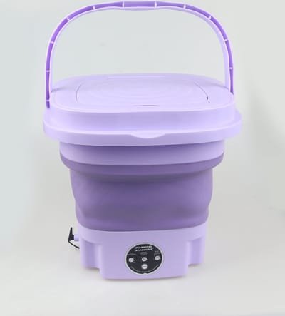 Aqua Laser Mini-wasmachine | Camping-wasmachine | Draagbare mini-wasmachine | Studenten Wasmachine | paars