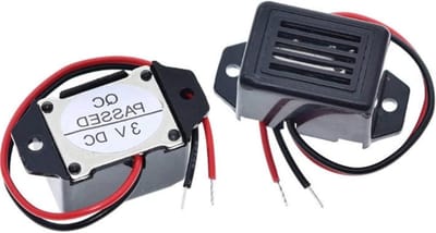 Elektronische Toon Buzzer - Akoestische Melder - Beveiligingssystemen Monteren - Geïntegreerde Oscillator - 23x15mm - Zwart