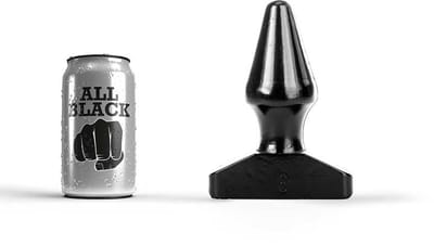 All Black - Extreme Anaal Plug - 16 x 5.5 cm - Zwart