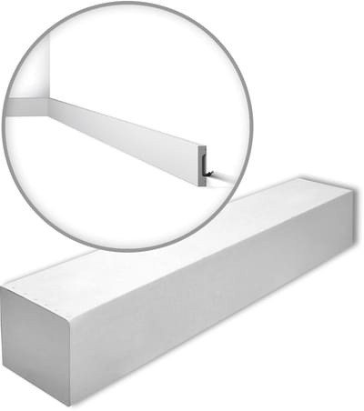 NMC FD7S-box WALLSTYL Noel Marquet 1 doos 21 stukken Plint modern design wit | 42 m