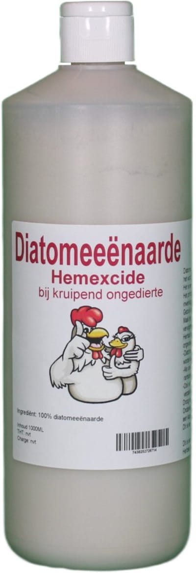 Mercator-groep Diatomeeënaarde - 1 Liter Fles - Bloedluizen en Mijten - Kippenhok