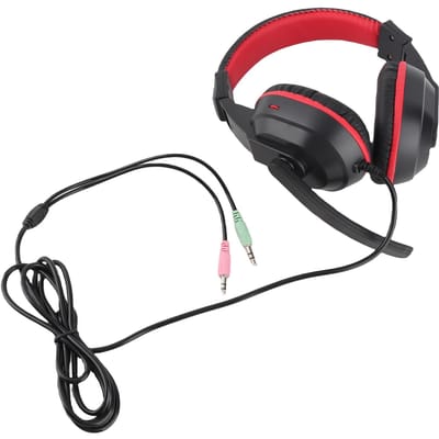 Gaming Headset 3,5 mm 3D Surround Sound Mega Bass 360 Graden Microfoon Ergonomisch Ontwerp Headset met