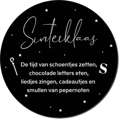 Muurcirkel Sinterklaas de tijd van  The Big Gifts