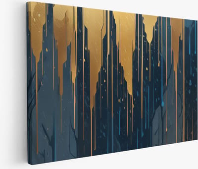 Saammp - Muurcirkel Hout - Schotse Hooglander Koe - Kalf - Zonsondergang - Dieren - Natuur - Ø 80 - Wandcirkel - Wanddecoratie Cirkel - muurdecoratie Woonkamer - Slaapkamer decoratie - Rond Schilderij