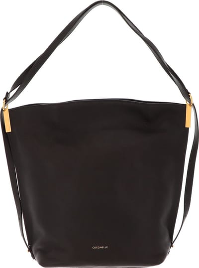 COCCINELLE Leren Schoudertas Estelle Handbag Bark Donkerbruin