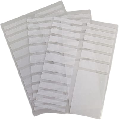 Fako Bijoux - Ringverkleiner Siliconen Strips Set - Ring Verkleiner - Zelfklevende Kunststof Strips - 3 Vellen - 57 Stuks - Transparant