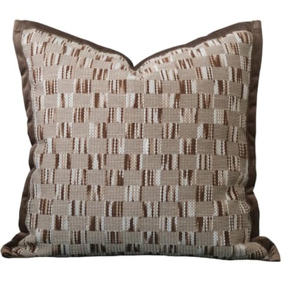 30X50/45X45CM Housse de coussin décorative tissée marron style nordique simple pour maison d'hôtes Housse de coussin décorative pour la maison 45x45cm