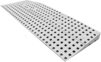 Drempelhulp Binnen - 2-Zijdig Oprijbare Drempelplaat Links - 1,8 cm (H) x 75 cm (B) - Oprijplaat