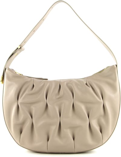 COCCINELLE Leren Schoudertas Handtas Marquise Goodie Shoulder Bag Powder Pink Beige