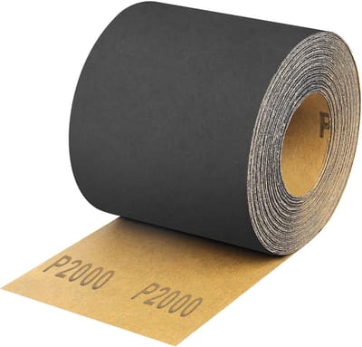 Dailygoods- Schuurpapierrol 2000 korrel - Siliciumcarbide - 93 mm x 10 m - Voor hout/metal/kunststof - Hoge verwijderingssnelheid - Professioneel gebruik - Schuurrol