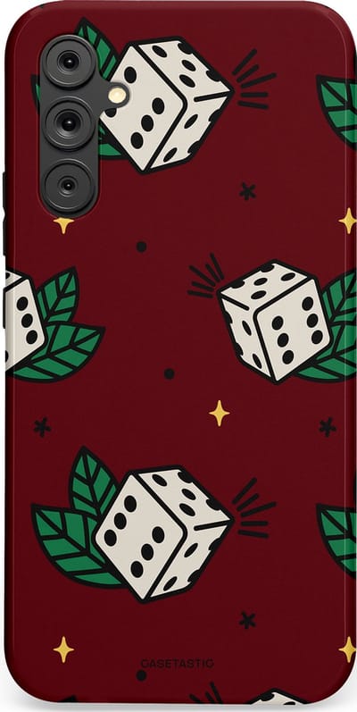 Casetastic Hoesje Geschikt voor Samsung A34 (5G) - Stijlvolle Beschermende Duo-layer Case - Casino zes