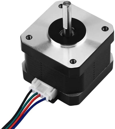 JHUBERS- Stappenmotor 42BYGH34 - Bipolaire 4-draads - 12V 1.3A - 0.30Nm koppel - 1,8 graden staphoek - Geschikt voor 3D-printer - Motor