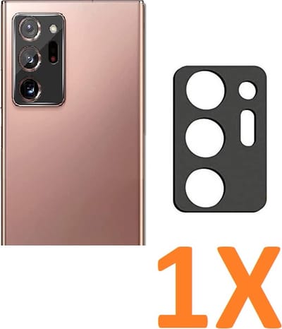 Camera Lens Glass Protector Gehard Glas beschermer - Zwart - 1X - Geschikt voor: Samsung Note 20 Ultra