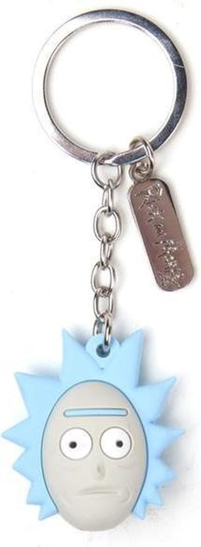Rick And Morty - Ricks Face 3D Rubber Keychain