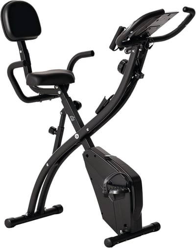 Hometrainer - Indoor fiets - Cardio training - 8 standen weerstand - 105 x 48 x 118 cm - Zwart