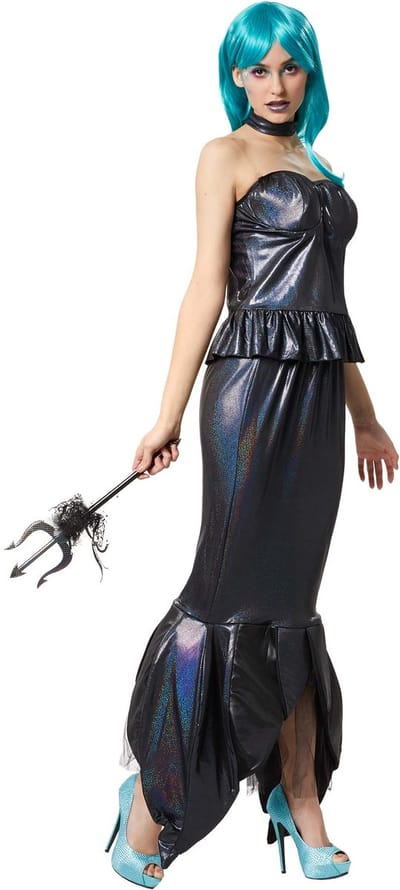 dressforfun - godin van de getijden - zeegodin - S/M - Verkleedkleding carnaval - Halloween - Verkleden - Feestkleding - Carnavalskleding - Feest - Partykleding