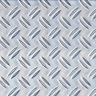 Aluminium Structuurplaat met Ribbel Reliëf 300x1000mm Dikte 2.5mm Naturel