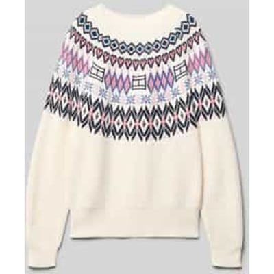 Regular fit gebreide pullover van zuiver katoen