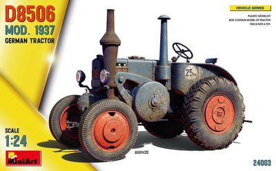 MiniArt Modelbouwpakket Landbouwvoertuigen - 24003 D8506 MOD. 1937 - German Tractor Plastic - 1:24 - Modelbouw