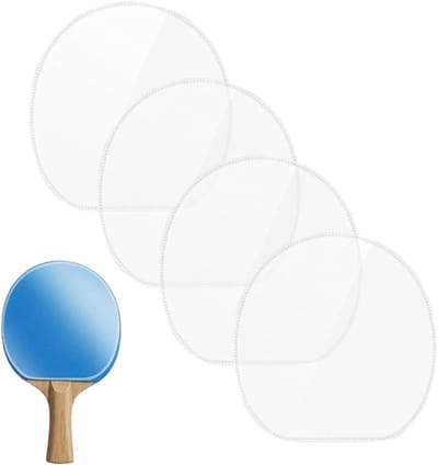 Beschermfolie Tafeltennis - Rubbers Bescherming - Batjes Onderhoud - Zelfklevend - 4 Stuks - Transparant