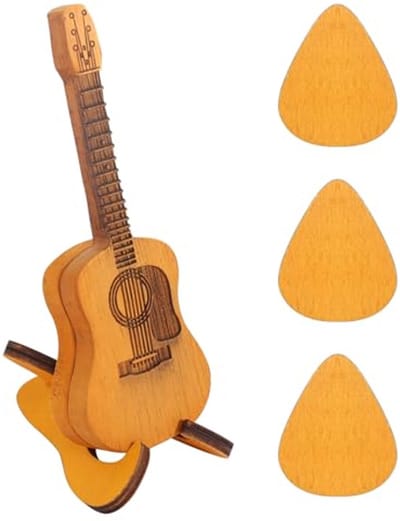 Solidchoice - Houten Gitaar Plektrum Set met Opbergdoos