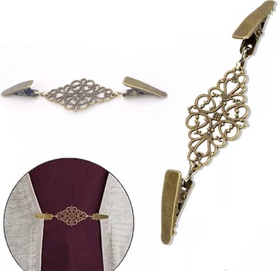 Vestsluiting - 1 leaf bronze - broches - vestclip dames -vestsluiting dames - vestclip - vestsluiting vestclip - sjaalspeld - vestspeld - vestklem