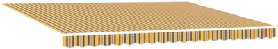 vidaXL - Handbediende - luifel - met - LED's - Geel, - Grijs - en - Wit - 4,5 - × - 3,5 - m