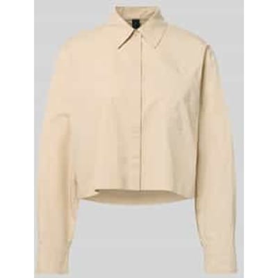 Boxy fit blouse met borstzakken