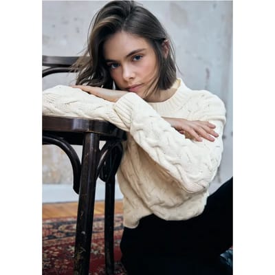 Jumper met kabelpatroon