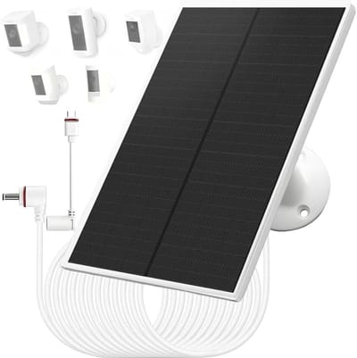 6W/5V Zonnepaneel Oplader met USB-C en DC-aansluitingen - Geschikt voor Cameratoestellen