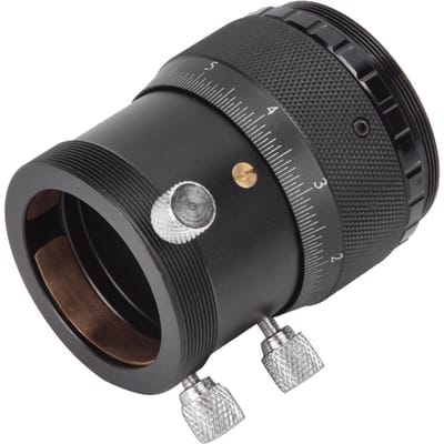 YZ-18836 Aluminiumlegering Externe T-houder 10 mm Focusslag 1,25 Inch Helische Fijnafstelling Hoog black
