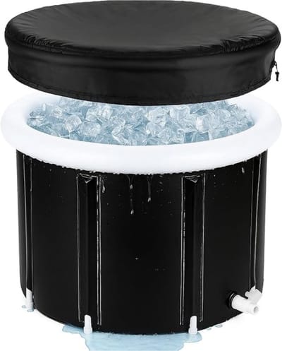REN® Zitbad voor Douche - Zitbad - Ligbad - 118 x 62 x 52 - Opvouwbaar - Zwart - 75cm x 75cm x 55cm