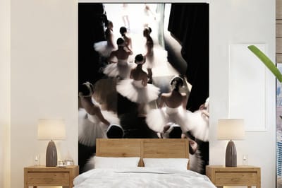 Behang - Fotobehang Ballet - Ballerina - Dans - Breedte 200 cm x hoogte 300 cm