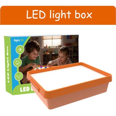 Kinderen LED Lichtbak Sensorisch Speelgoed Vroegonderwijs Lichtschaduw Verkenning Parochie Kopiëren Tekenen Schilderen Lichtgeleider Bord Hulpmiddelen