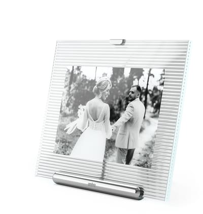 FLUTE PICTURE FRAME 4x6 CHROME