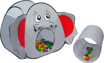 Popup Ballenbad Speeltent Set met 200 Ballen - Opvouwbare Peutertent - Kindertent met Opbergtas