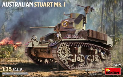 MiniArt Modelbouwpakket Militaire voertuigen - 35437 Australian Stuart Mk. I WWII - Australische Lichte Tank Plastic - 1:35 - Modelbouw