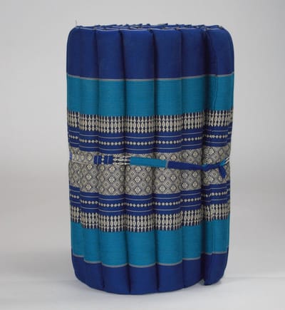 Fine Asianliving Thaise Mat Oprolbaar Matras 190x50x4.5cm Oceaan Blauw Meditatie Mat Matras