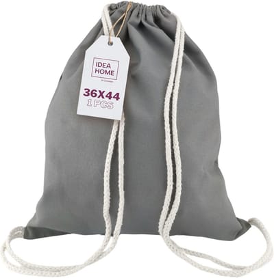 Blanco Katoenen Tas met Koord - Stevige Gymtas en Strandtas (36x44 cm)