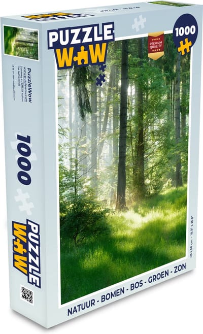 Puzzel Natuur - Bomen - Bos - Groen - Zon - Gras - Planten - Legpuzzel - Puzzel 1000 stukjes volwassenen