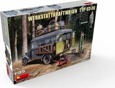 MiniArt Modelbouwpakket Militaire voertuigen - 35359 Werkstattkraftwagen TYP-03-30 Plastic - 1:35 - Modelbouw