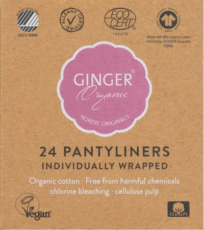 Ginger Organic - Pantyliners wkładki higieniczne 24szt