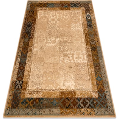 Kleden Rugsx tapijt OMEGA LUMENA etno, gewreven kamel 200x300 cm